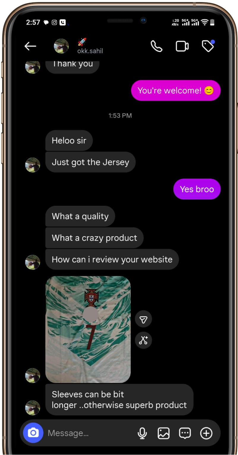 Customer review screenshot