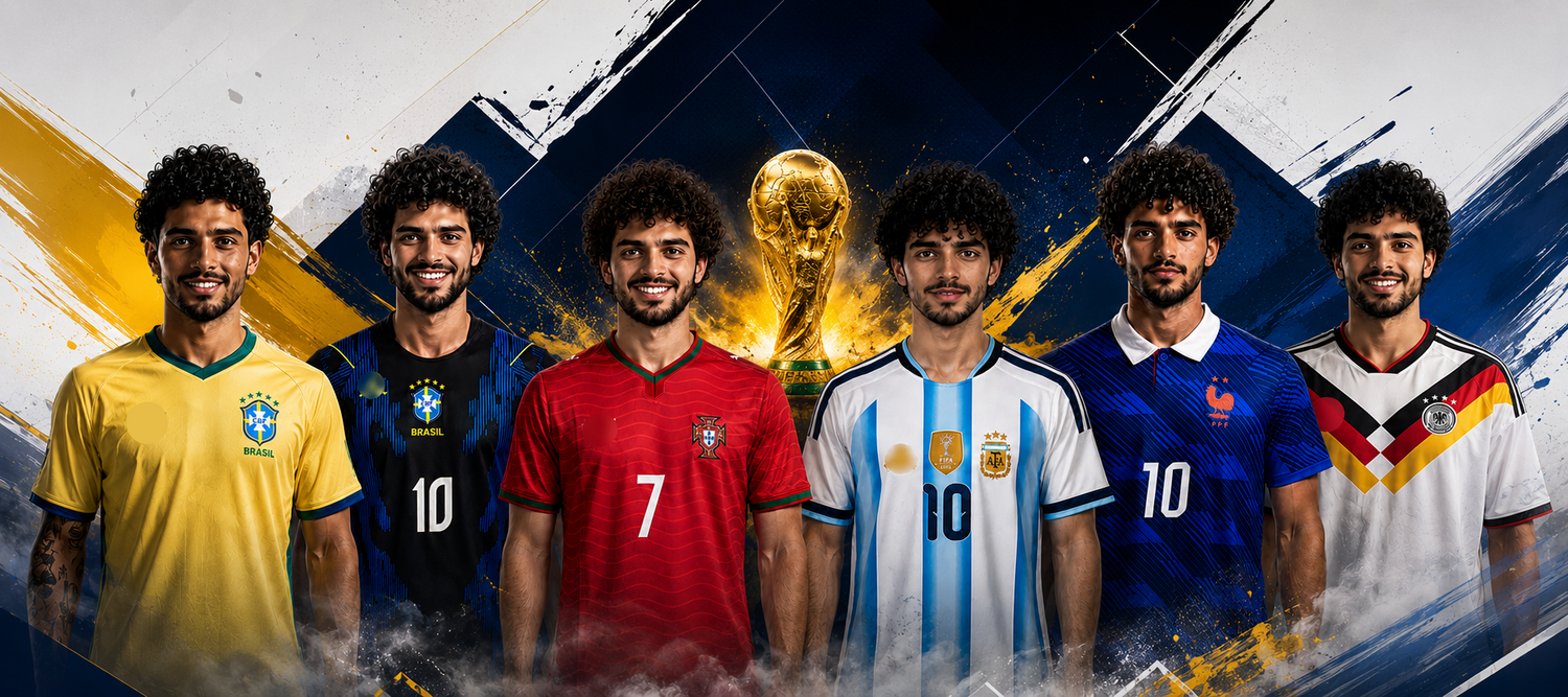 Premium retro football jerseys and World Cup national team shirts for football fans.